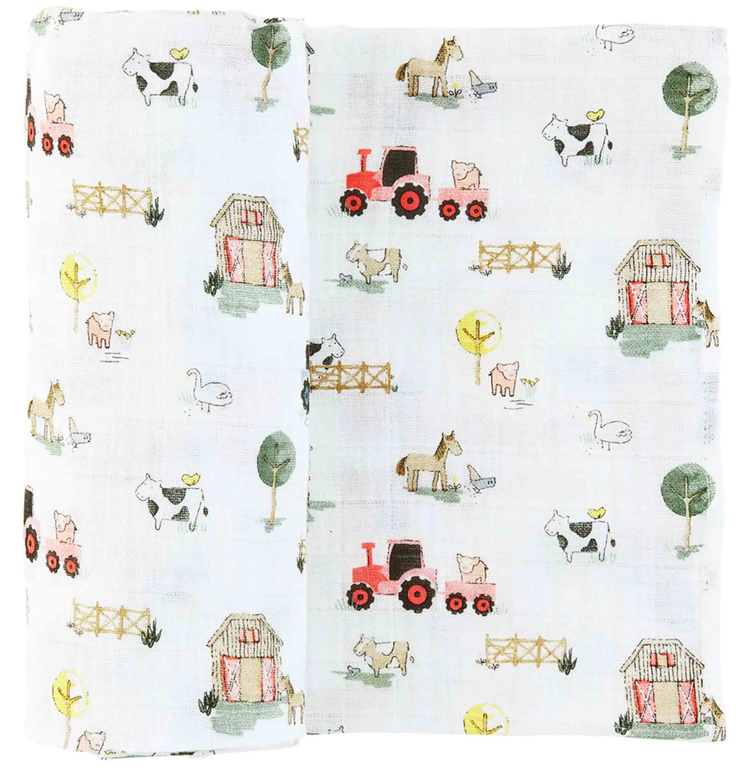 White farm swaddle