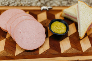 Thick sliced sandwich Bologna