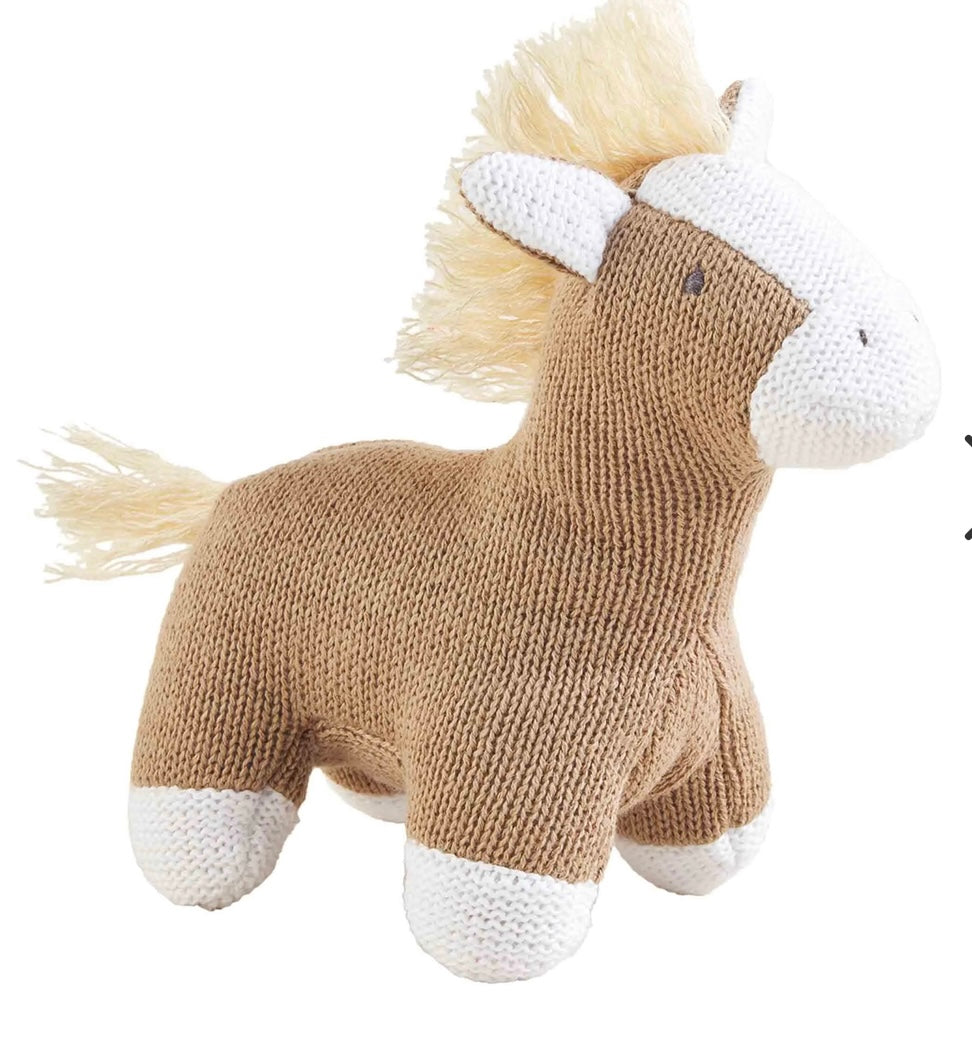 Horse Knit Rattle