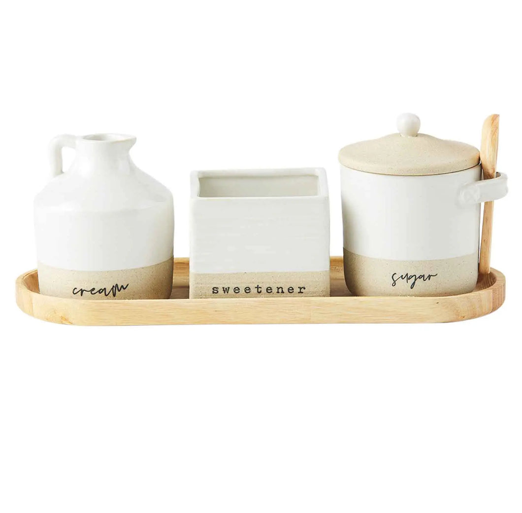 Cream And Sugar Stoneware Set