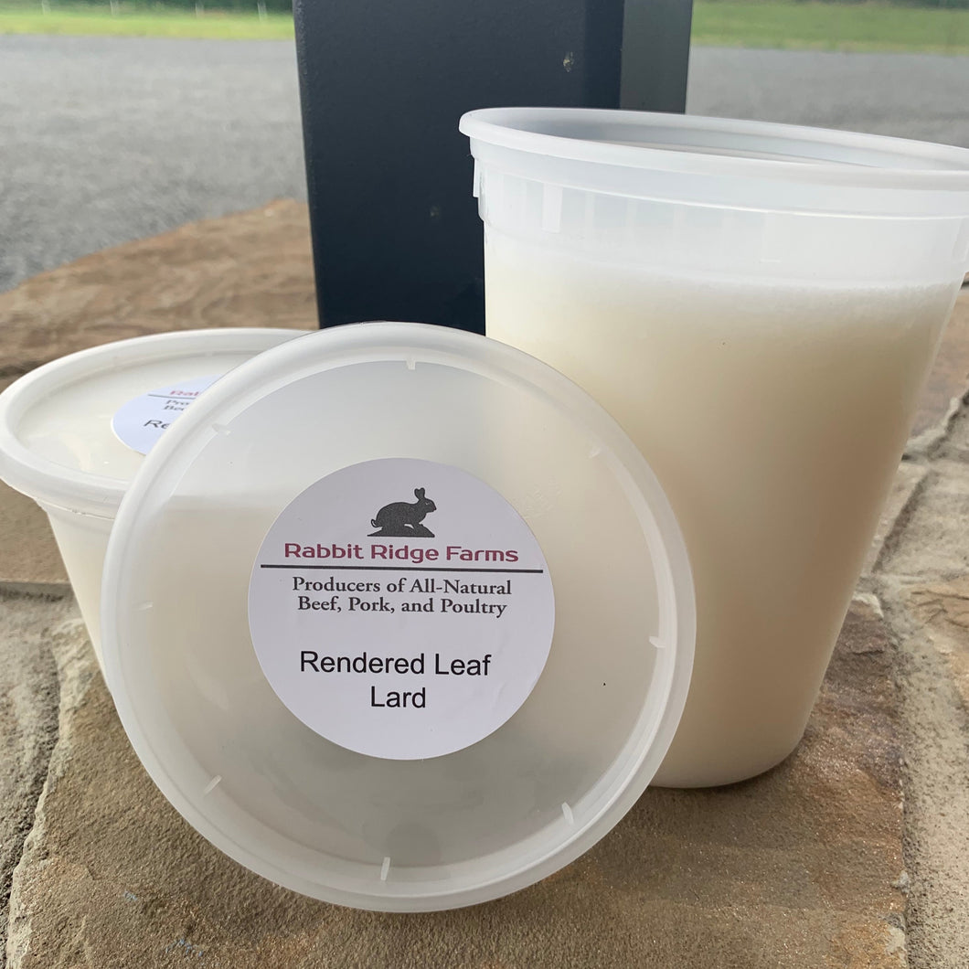 Rendered Leaf Pork Lard