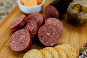 House Smoked 100% Grass Finished Beef Summer Sausage